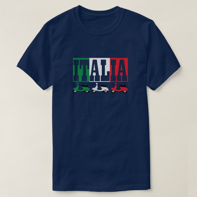 Italienska sparkcyklar * Italia* T Shirt (Design framsida)