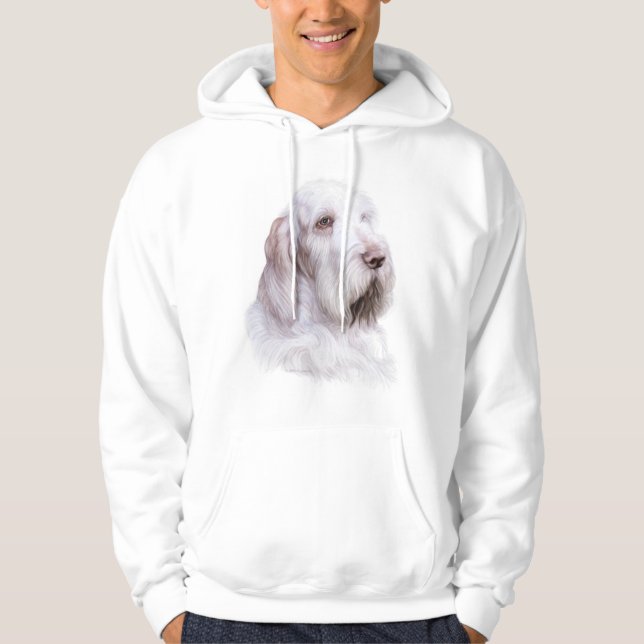 Italienska Spinone Italiano Hoodie (Framsida)