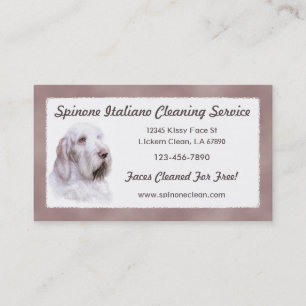 Italienska Spinone Italiano Visitkort