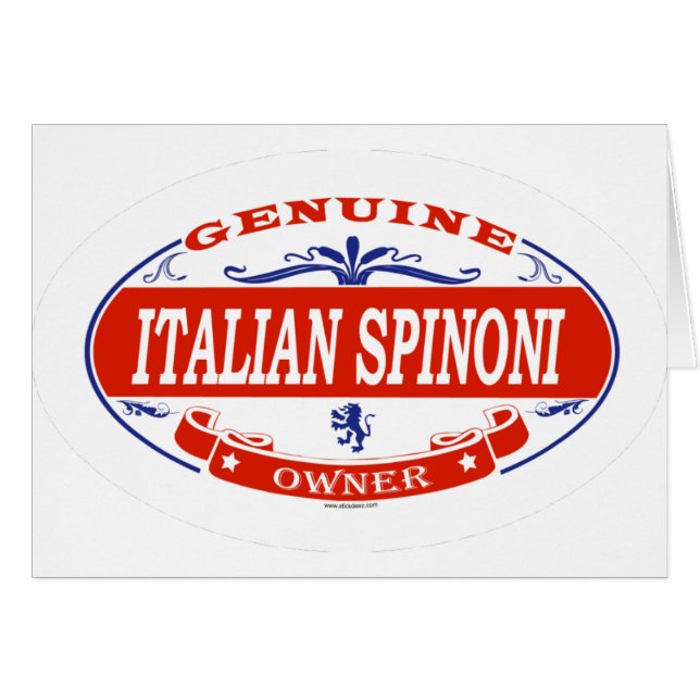 Italienska Spinoni Hälsningskort (Framsidan Horizontal)