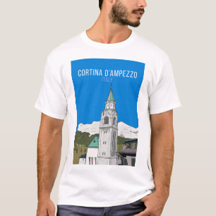 Italienska staden Cortina D'Ampezzo T Shirt