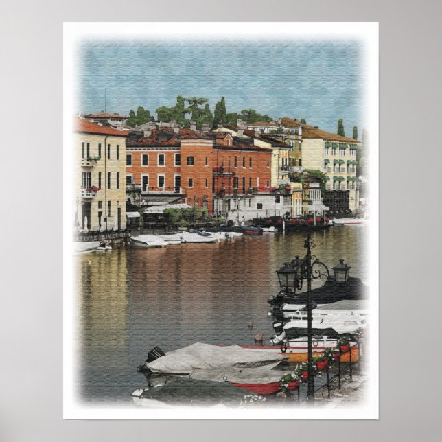 Italienska staden poster (Framsidan)