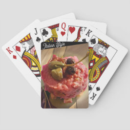 Italienska Stil-betalkort - Gourmet Food Photo Casinokort