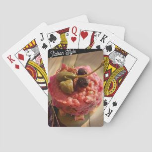 Italienska Stil-betalkort - Gourmet Food Photo Casinokort