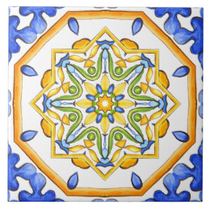 Italienska stil,plattor,majolica All-over-utskrift Kakelplatta