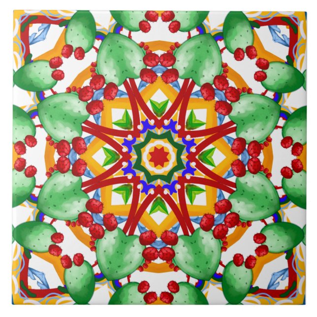 Italienska stil,plattor,majolica All-over-utskrift Kakelplatta (Framsidan)