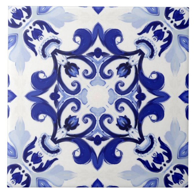 Italienska stil,plattor,majolica All-over-utskrift Kakelplatta (Framsidan)