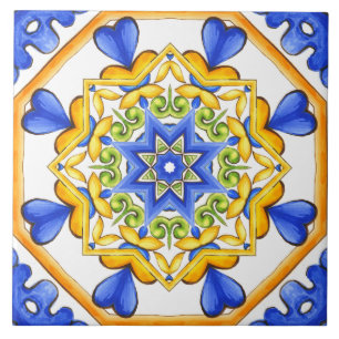 Italienska stil,plattor,majolica All-over-utskrift Kakelplatta