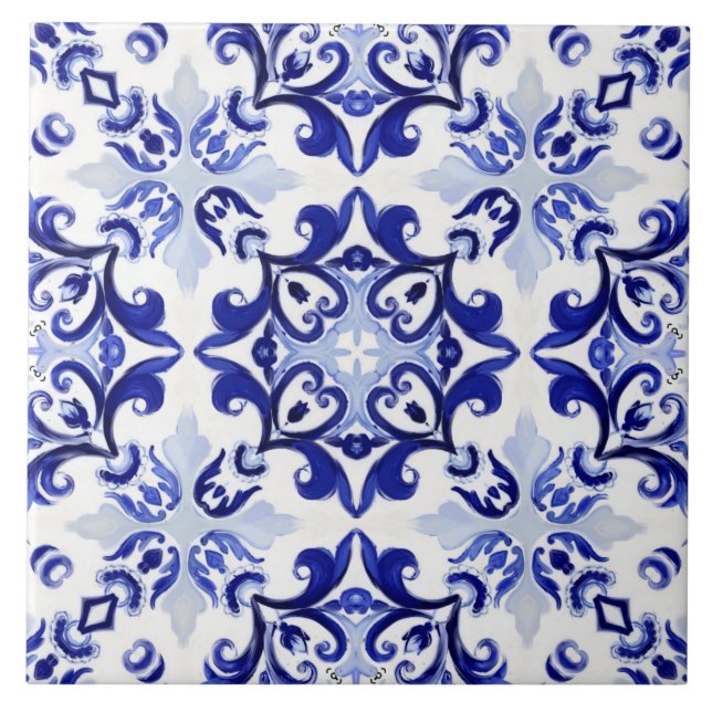 Italienska stil,plattor,majolica All-over-utskrift Kakelplatta (Framsidan)