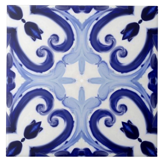 Italienska stil,plattor,majolica All-over-utskrift Kakelplatta (Framsidan)
