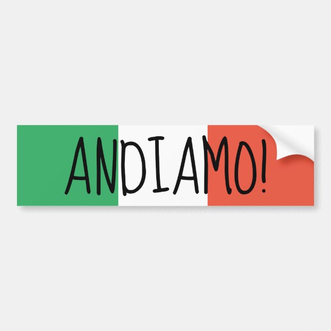 Italienska stötfångare bildekal (Framsidan)