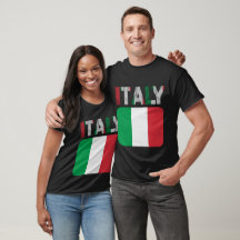 Italienska T-shirts, färgstarka designer