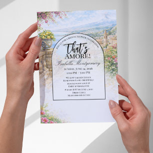 Italienska Taormina That's Amore Bröllopsdusch Inbjudningar