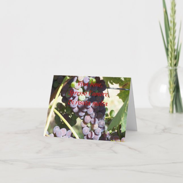 Italienska teme Notecard Kort (Framsida)