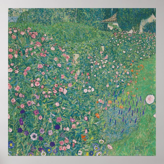 Italienska trädgårdslandskapet - Gustav Klimt (191 Poster (Framsidan)