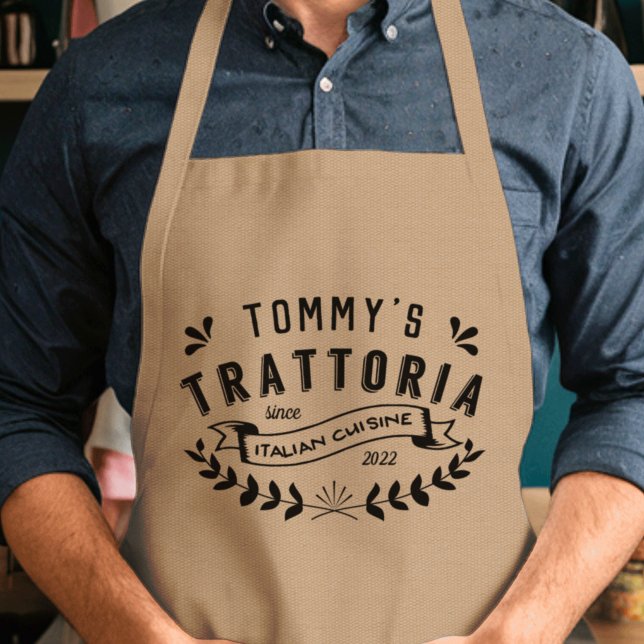 Italienska Trattoria Personlig Restaurant Logotyp  Förkläde (Skapare uppladdad)