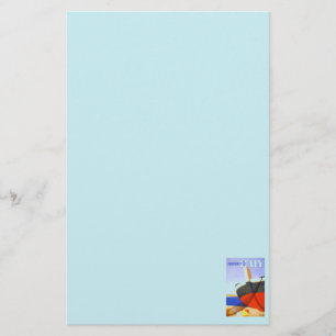 Italienska turnéplan poster brevpapper