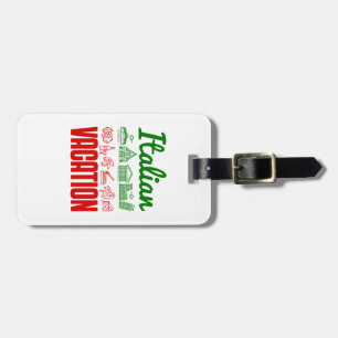 Italienska Vacation Italien Resa Travel Souvenir Bagagebricka