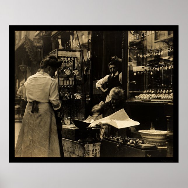 Italienska vaktmästare i New York 1912 Poster (Framsidan)