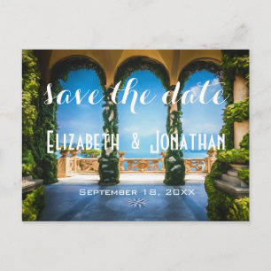 Italienska valv Elegant Save The Date ZZ Meddelande Vykort