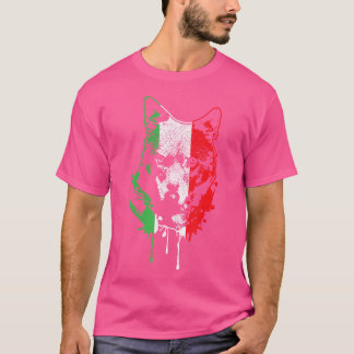 Italienska Vargen National Mammal of Italien Itali T Shirt
