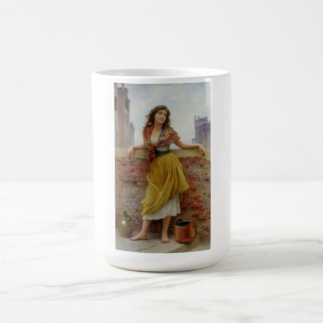 Italienska Vatten-Carrier Girl Kaffemugg (Center)