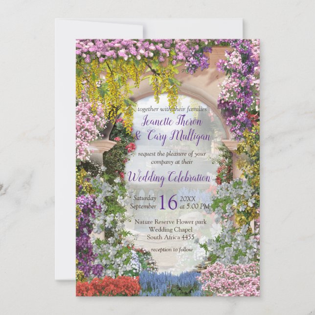 Italienska villa över en inbjudan till Sjö (Framsida)