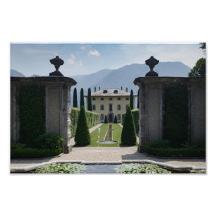 Italienska Villa - Sjö Como Fototryck