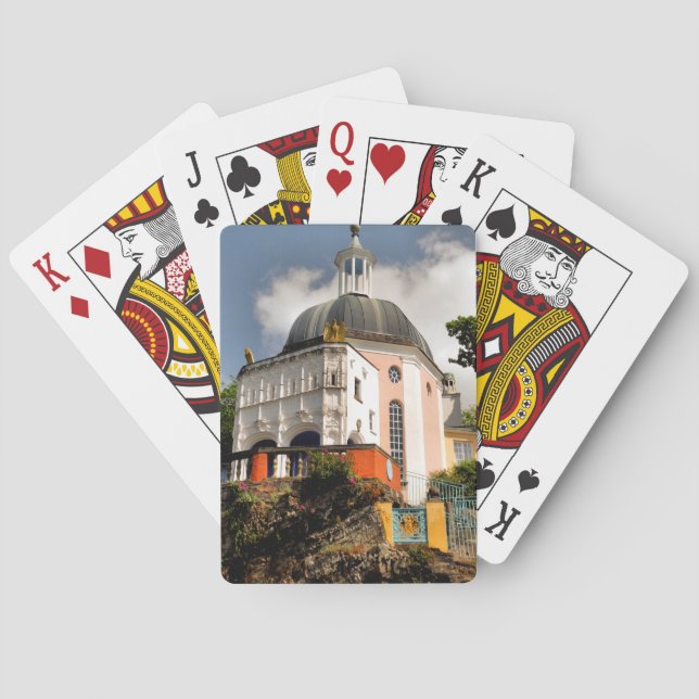 ITALIENSKA VILLAGE WALES PLAYING CARDS CASINOKORT (Baksidan)