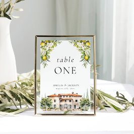 Italienska Villas Lemons & Olife Bordsnummer