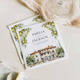 Italienska Villas Lemons & Olife Pappersservett