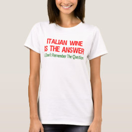 Italienska Vin-svaret T-shirt