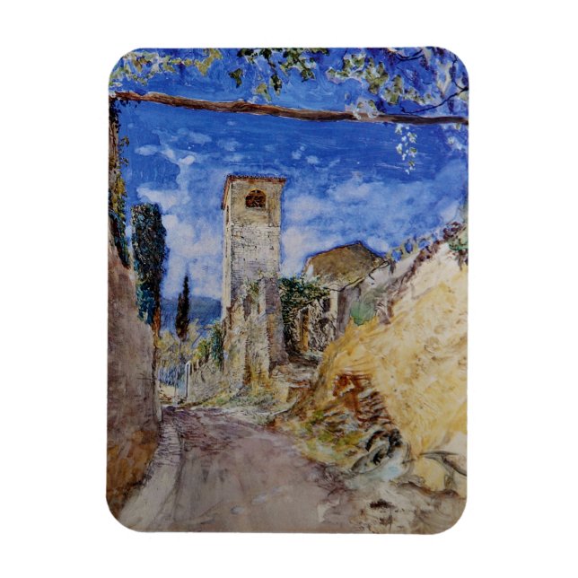 Italienska Vineyard Walkway i Lucca Magnet (Vertikal)