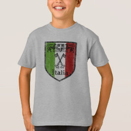 Italienska Vintage Medeltida Vapen Barn T-Shirt