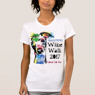 Italienska vinthundräddingkvinnor kammar hem tee shirt