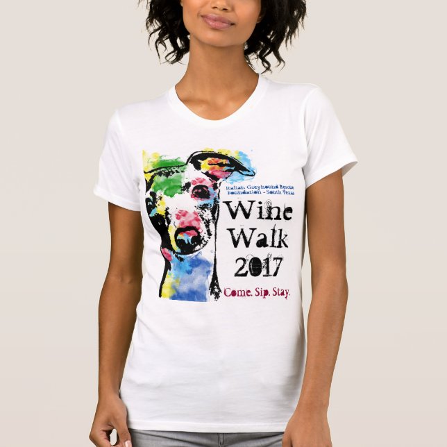 Italienska vinthundräddingkvinnor kammar hem tee shirt (Framsida)
