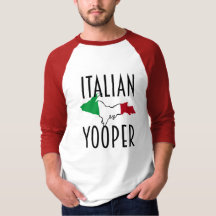 Italienska Yooper Baseball t-shirt