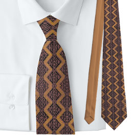 Italienska Zig Zag Brown Guld European Slips