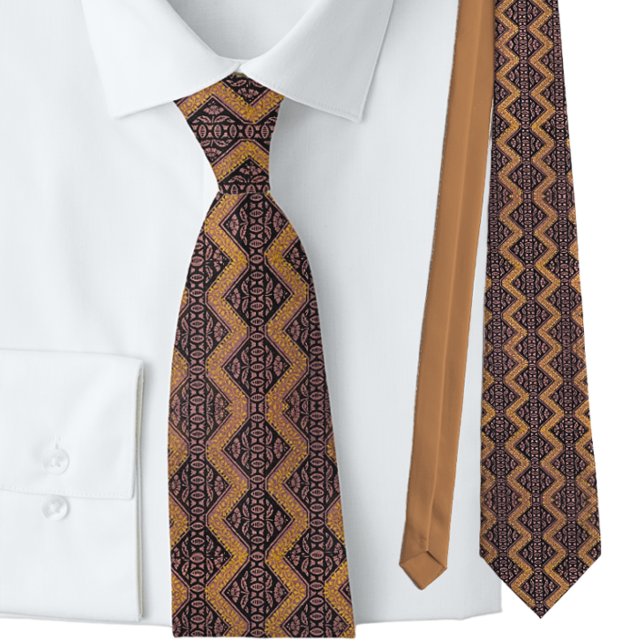 Italienska Zig Zag Brown Guld European Slips (Skapare uppladdad)