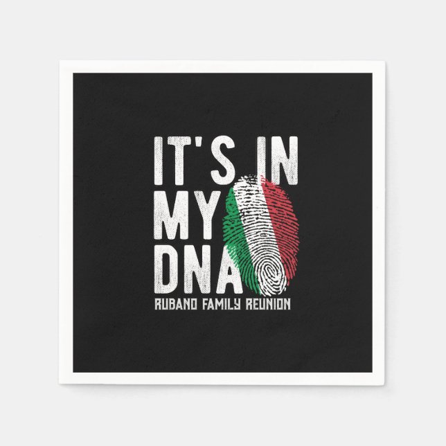 Italienskåterföreningsfest Pappersservett (Framsidan)