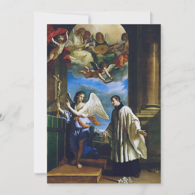 italienske Sankt Aloysius Gonzaga Inbjudningar (Framsida)