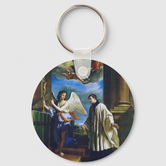 italienske Sankt Aloysius Gonzaga Nyckelring (Framsida)