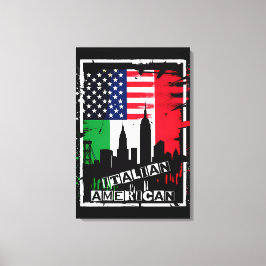 Italienskt amerikanskt Kanvastryck