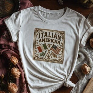 Italienskt amerikanskt kulturarv Shirt Vintagens T