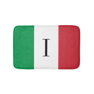 Italienskt badbad av flagga Italien-badrum i mat Badrumsmatta