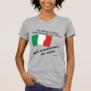 Italienskt blod flyter genom venen Ibland är det v T Shirt