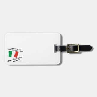 Italienskt blod flyter genom venerna Ibland är det Bagagebricka