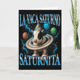 Italienskt Brainrot Meme La Vaca Saturno Saturnita Kort