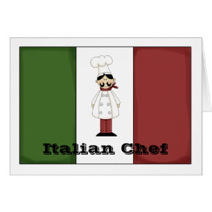 Italienskt Chef #6-kort Hälsningskort