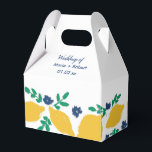 Italienskt Citrus Citron Handritat Bröllop Presentaskar<br><div class="desc">Favorlåda för Bröllop - Gäst Godis/Gåvor Botaniska Handritade Blommor och Citron</div>